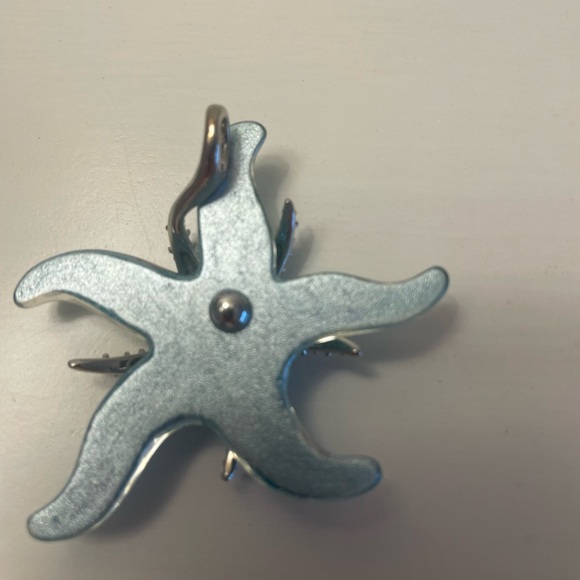 Blue Starfish Pendant Necklace on Turquoise Silk Cord up to  17 in  NNT - Picture 4 of 10